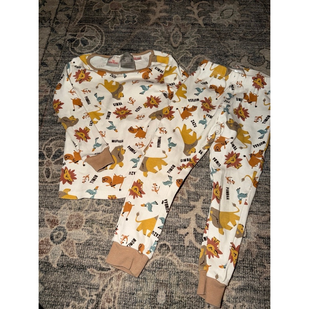 Zara Kids Lion King Disney Pajama Pj Set Long Sleeve